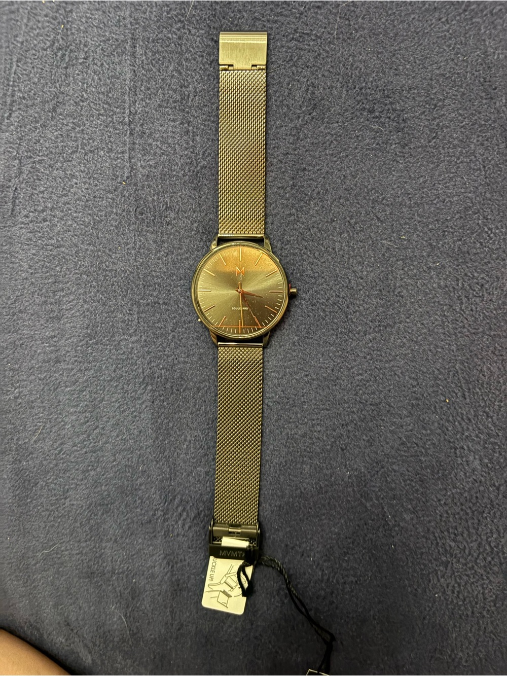 MVMT Gold-Tone Mesh Bracelet Men's Watch